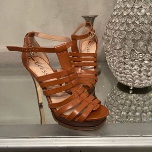 Guess brown high heels